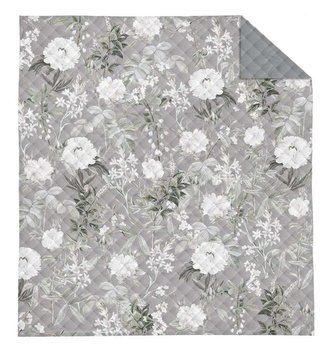 DETEXPOL Přehoz na postel Květy grey  Polyester, 170/210 cm