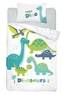 DETEXPOL Bambusové povlečení do postýlky Dinosaurus green  Bavlna, Bambus, 100/135, 40/60 cm