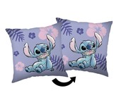 JERRY FABRICS Mikroplyšový polštářek Lilo and Stitch  Polyester, 35/35 cm