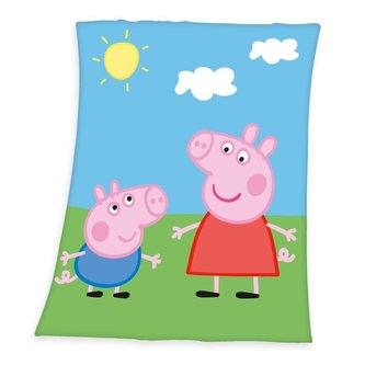 HERDING Fleece deka Peppa Pig  Polyester, 130/160 cm