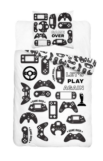 DETEXPOL Povlečení Go Game  Bavlna, 140/200, 70/80 cm