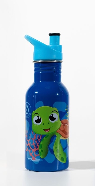 Water Revolution Dětská nerezová láhev na pití Želvičky  Potravinářská nerezová ocel 18/8, 500 ml