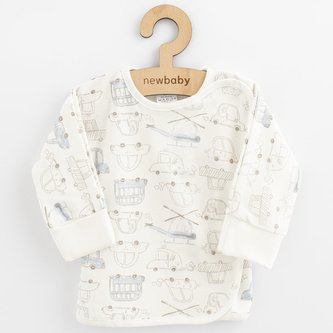 Kojenecká košilka s bočním zapínáním New Baby My Cars - velikost 62 (3-6m)