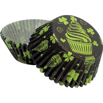 Košičky na muffiny motiv zelený cupcake (50 ks) - Alvarak