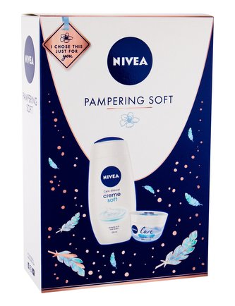 Nivea Care denní pleťová péče 50 ml + sprchový krém Creme Soft 250 ml