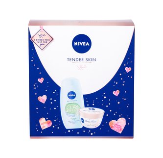 Nivea Clay Fresh sprchový gel 250 ml + tělové suflé Cherry Blossom 200 ml