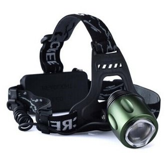 Dobíjecí čelovka CREE T6 LED se zoomem