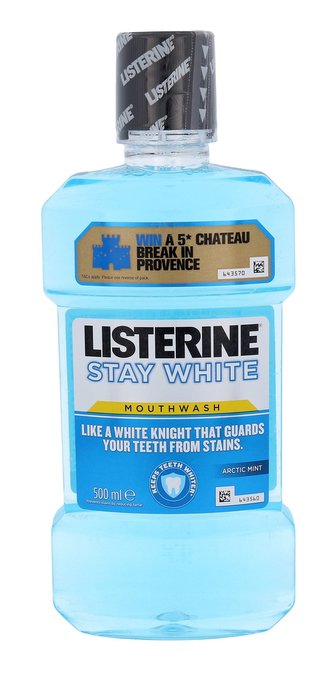 Listerine Mouthwash Ústní voda Stay White 500 ml unisex
