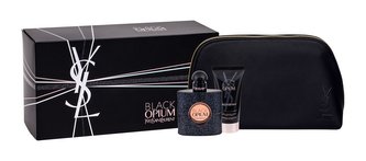 Yves Saint Laurent Black Opium parfémovaná voda 50 ml + tělová hydratační péče 50 ml + kosmetická taška