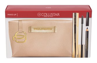 Collistar Infinito řasenka 11 ml + tužka na oči 2 g Black + kosmetická taštička Piquadro