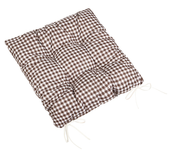 Sedák BERTA prošívaný - Kostička hnědá - 40x40 cm prošívaný