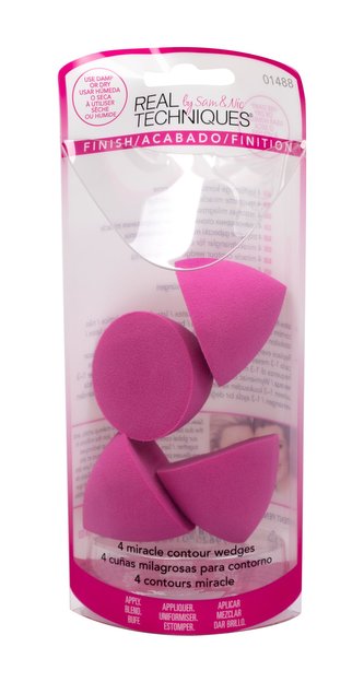 Real Techniques Sponges Aplikátor Miracle Contour Wedges 4 ks pro ženy