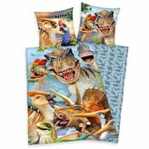 HERDING Povlečení Selfies Dinosaur  Bavlna, 140/200, 70/90 cm