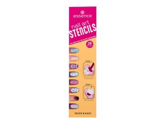 Essence Nail Art Manikúra Stencils 28 ks pro ženy