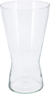 Skleněná váza válec z recyklovaného skla 29x13,5 cm