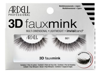Ardell 3D Faux Mink Umělé řasy 861 1 ks Black pro ženy