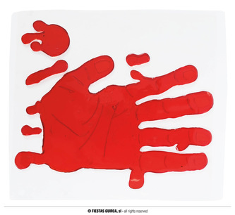 Dekorace - krvavá ruka