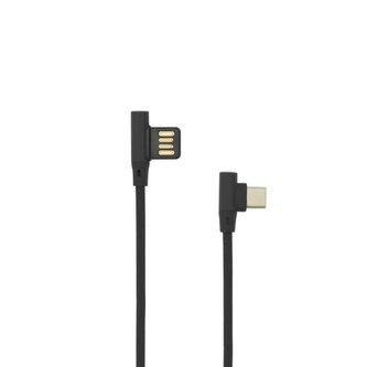 SBOX kabel USB - TYP C 90 M/M, 1,5m, blistr, černá SBOX kabel USB - TYP C 90 M/M, 1,5m, blistr, černá