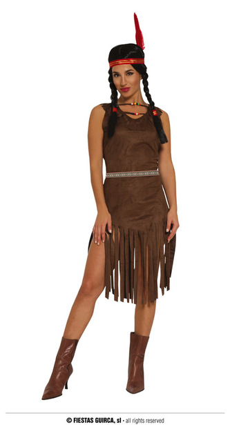 Indiánka - kostým pro dospělé M 38/40