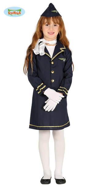 Stewardka - dětský kostým letuška 10-12 let