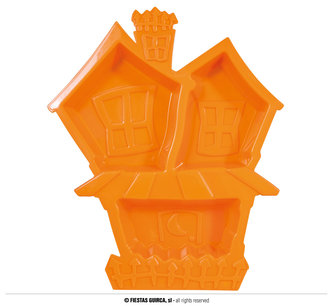 Servírovací talíř dům 32x26 cm černá