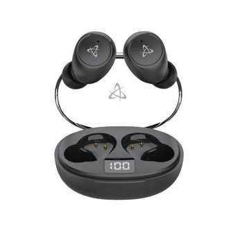 SBOX bezdrátová sluchátka s dobíjecím boxem, Bluetooth 5.0, černá (EB-TWS115-B)