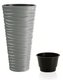 Květináč Prosperplast SAND SLIM šedý kámen 34,9 cm