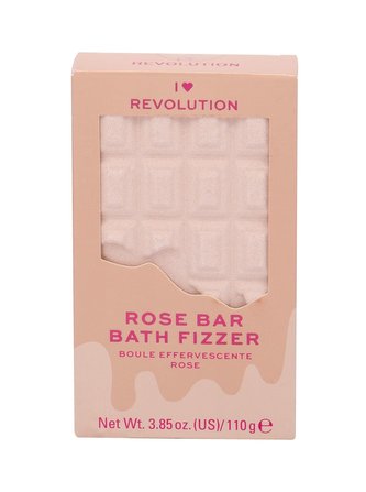 Makeup Revolution London I Heart Revolution Pěna do koupele Chocolate Bar Bath Fizzer 110 g Rose pro ženy