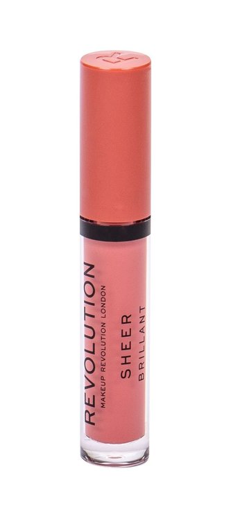 Makeup Revolution London Sheer Brillant Lesk na rty 3 ml 112 Ballerina pro ženy