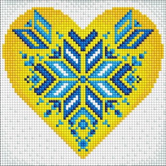 Diamentowa mozaika bez ramy - Ukraina w sercu
