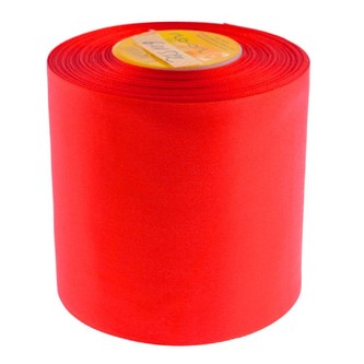 Stuha saténová 100 mm/32 m - červená