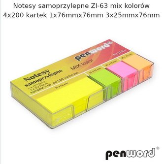 Notes samoprzylepny mix 4x200K