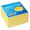 Samolepící bloček Auro 75x75 400l. žlutý