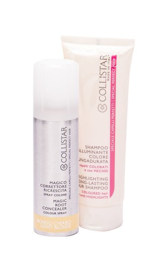 Collistar Special Perfect Hair sprej pro zakrytí odrostů 75 ml + šampon Highlighting Colour 100 ml
