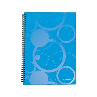 Kroužkový blok A5 70l. linka PP Neo Colori modrý