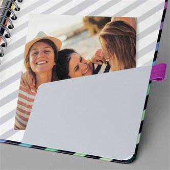 Spirálový sešit "Jolie", Good Vibes, černá, A5, tečkovaný, 120 listů, tvrdé desky, SIGEL JN651