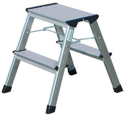 Schůdky, 2x2 schody, hliníkové, KRAUSE "Treppy"