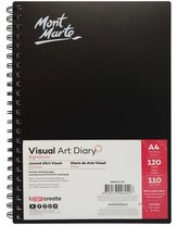 Mont Marte spirálový kreslicí blok, bílý papír, 110g/m2, A4, č.0003, 60 listů