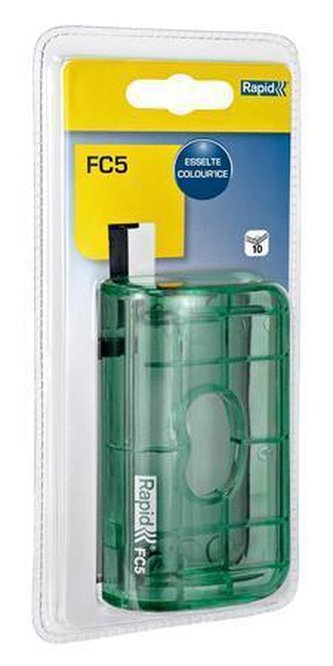 Děrovačka "Colour`Ice", zelená, 10 listů, mini, RAPID