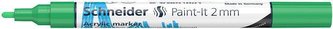 120104 Akrylový popisovač "Paint-It 310", zelená, 2 mm, SCHNEIDER