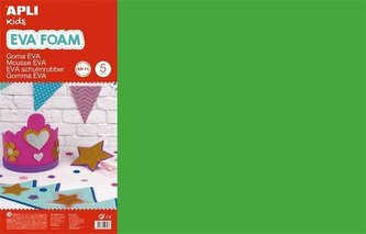 Pěnovka "Eva Sheets", zelená, 400 x 600 mm, APLI 12761