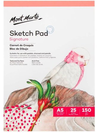 Mont Marte skicovací blok, bílý papír, 150g/m2, A5, č.0056, 25 listů