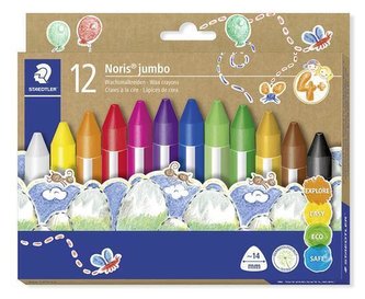 Voskovky "Noris Jumbo", sada, 12 barev, STAEDTLER 228 14 C12 Voskovky "Noris Jumbo", sada, 12 barev, STAEDTLER 228 14 C12