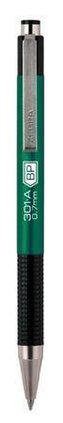 26344 Kuličkové pero "F301", modrá, 0,24 mm, stiskací mechanismus, zelené tělo, ZEBRA