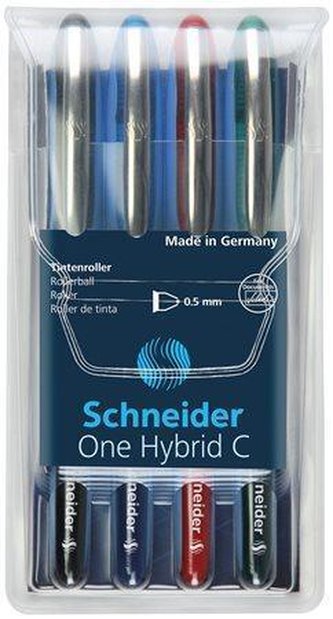 Roller "One Hybrid C", sada, 4 barvy, 0,5 mm, SCHNEIDER