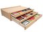 Mont Marte dřevěný organizér na stůl,č. 0008, 3 zásuvky (25,5x10x40cm), papírový obal