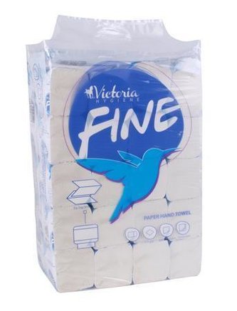 Papírové ručníky Z/V skládané, 1-vrstvé, 300 ks, VICTORIA