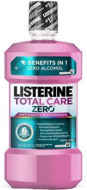 Listerine Mouthwash Ústní voda Total Care Zero Smooth MInt 500 ml unisex