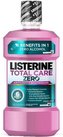 Listerine Mouthwash Ústní voda Total Care Zero Smooth MInt 500 ml unisex