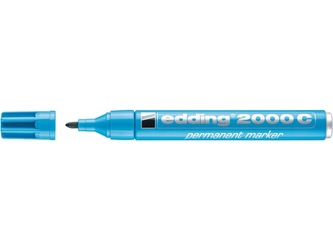 Permanentní popisovač "2000", sv.modrá, 1,5-3mm, kuželový hrot, EDDING